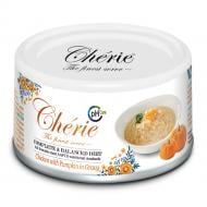 Корм вологий для котів Cherie Complete & Balanced, зі шматочками курки та гарбуза в cоусі, ж/б 80 г