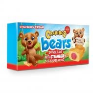 Бисквит JOUY-CO Cravingz Bears Golden Cake клубника 5 х 45 гр