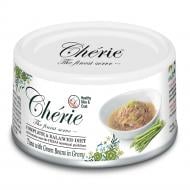 Корм вологий для котів Cherie Complete & Balanced, з тунцем та зеленою квасолею в соусі, ж/б 80 г