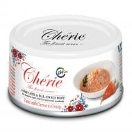 Корм вологий для котів Cherie Complete & Balanced, зі шматочками тунця та моркви в cоусі 80 г