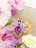 Набор для вышивания бисером Крылышки аметрина AD-085 56х58 мм Абрис Арт