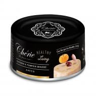Корм вологий для котів Cherie Healthy Living, мус з курки та гарбуза для котів, ж/б 80 г