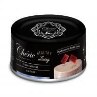 Корм вологий для котів Cherie Нealthy Living, мус з тунця для котів, ж/б 80 г