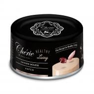 Корм вологий для котів Cherie Healthy Living, мус з курки для котів, ж/б 80 г