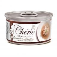 Корм вологий для котів Cherie З ніжними шматочками жовтоперого тунця та курки в соусі 80 г