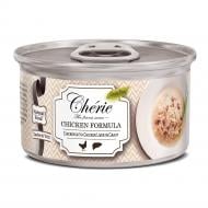 Корм влажный для котов Cherie С кусочками мяса курицы и куриной печени в соусе 80 г Корм влажный для котов Cherie С кусочками мяса курицы и куриной печени в соусе 80 г