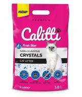 Наполнитель силикагелевый Calitti CRYSTALS,3,8 л Fresh blue