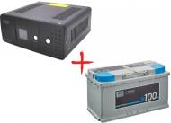 Комплект PSW ИБП Well 800VA (480W) 12V и аккумулятор Ective AGM 12V 100Ah DC 100 A