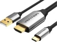 Кабель Vention HDMI - USB+USB-C 1,5 м чорний (CGTBG)