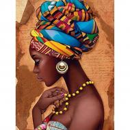 Картина стразами Африканська краса 40x50 см на підрамнику 954092 Santi