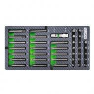 Набор бит Toptul 10 мм HEX, TORX, SPLINE (В ложементе, тип А) 40 шт. GEA0401