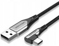 Кабель Vention USB Type-C - USB, прямой угол 1,5 м черный (COEHG)