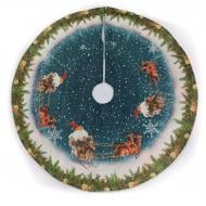 Підкладка під ялинку Санта з оленями W08-18Y010A