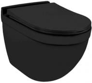 Унитаз подвесной Jaquar Solo Rimless с сидением Slim SLS-BLM-6953BIUFSM