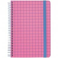 Блокнот Axent на спіралі тверда обкл. А5 рожевий