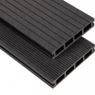 Террасная доска Polymer & Wood Home 139x25x2200 мм антрацит