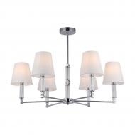 Люстра WunderLicht Finca 40 Вт E14 хром/белый OM1822-46