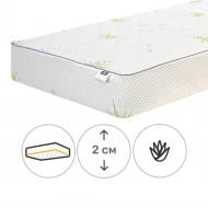 Наматрацник MirSon №1007 Alberto Eco Strong Aloe Vera звичайний з резинкою по периметру 26х120x200 см 2200001490802