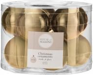 Набор елочных шаров House of Seasons стекло 10 шт d 6 мм золото 1100536
