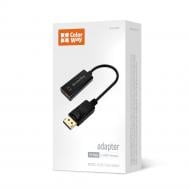 Адаптер ColorWay DisplayPort to HDMI Female 4K/30 Гц black (CW-AD-DPHD)