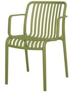 Стул Prestol Чил с подлокотниками зеленый / зеленый Стул Prestol Чил с подлокотниками зеленый / зеленый