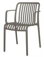 Стул Prestol Чил с подлокотниками серый / серый