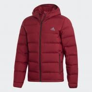 Пуховик мужской Adidas Helionic Ho Jkt DZ1426 р.S бордовый