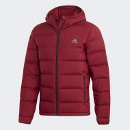 Пуховик мужской Adidas Helionic Ho Jkt DZ1426 р.XL бордовый