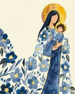 Картина за номерами Богородиця з немовлям металізовані фарби 16527-AC 40х50 см ART CRAFT