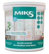 Емаль MIKS Color акрилова для вікон та дверей білий напівглянець 2,5 л