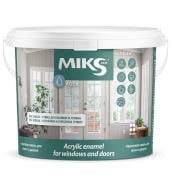 Емаль MIKS Color акрилова для вікон та дверей білий напівглянець 0,75 л