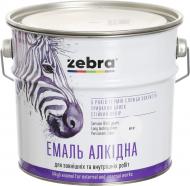 Эмаль ZEBRA алкидная ПФ-116 серия Акварель 812 белый глянец 2,8 кг