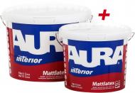 Краска акриловая водоэмульсионная Aura® Mattlatex мат белый 15 л 10 + 5 л