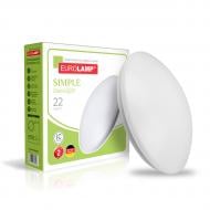 Светильник светодиодный Eurolamp Deco Simple 22 Вт белый 4000 К LED-NLR-22W-T10