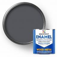 Емаль Kompozit алкідна ПФ-115 RAL 7024 Графіт глянець 0,9 кг