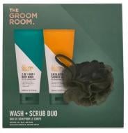 Подарунковий набір для чоловіків Groom Room Wash & Scrub Duo