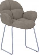 Стул обеденный Nowy Styl MICHEL CFS ALU (BOX-1) Soro-23 бежевый/алюминий