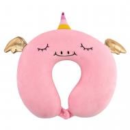 Подушка для подорожей Travel Unicorn ART3032NEP Ardesto 30x30 см рожевий