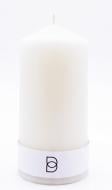 Свеча Цилиндр Tubo 15 см milk