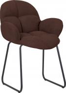 Стул обеденный Nowy Styl MICHEL CFS BLACK (BOX-1) Soro-28 коричневый/черный