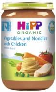 Пюре органическое Hipp Овощи и Лапша с Курицей