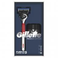 Подарунковий набір для чоловіків Gillette бритва Fusion5 ProGlide червона + магнітна підставка