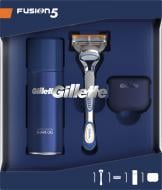 Подарунковий набір для чоловіків Gillette бритва Fusion5 + гель для гоління + чохол