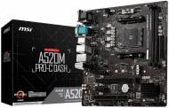 Материнська плата MSI A520M PRO-C DASH (Socket AM4, AMD A520, mirco ATX)