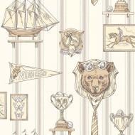 Обои виниловые на флизелиновой основе Grandeco Jack N Rose Junior JR2302 0,53x10,05 м