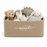 Корзина для игрушек XS бежевый из оксфорд 25х18х13 см Organize
