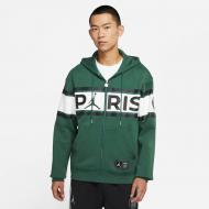 Джемпер Nike M J PSG FLEECE FZ DB6481-333 р. M зеленый