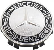 Ковпак для коліс Mercedes M.A17140001259040 1 шт. срібний із чорним