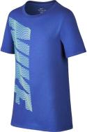 Футболка Nike B NK DRY TEE THERMA NIKE 894257-480 р.S синий