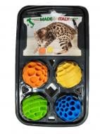 Игрушка для котов Georplast Набор пластиковых мячей с держателем разноцветный (10829)